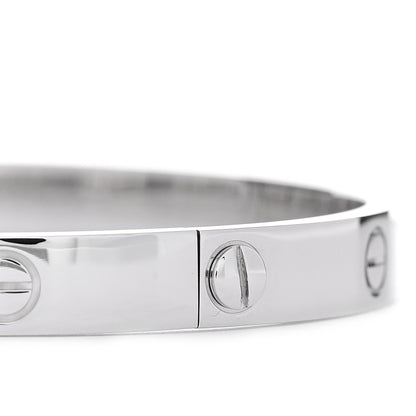 Cartier 18K White Gold LOVE Bracelet 17 3 of 4