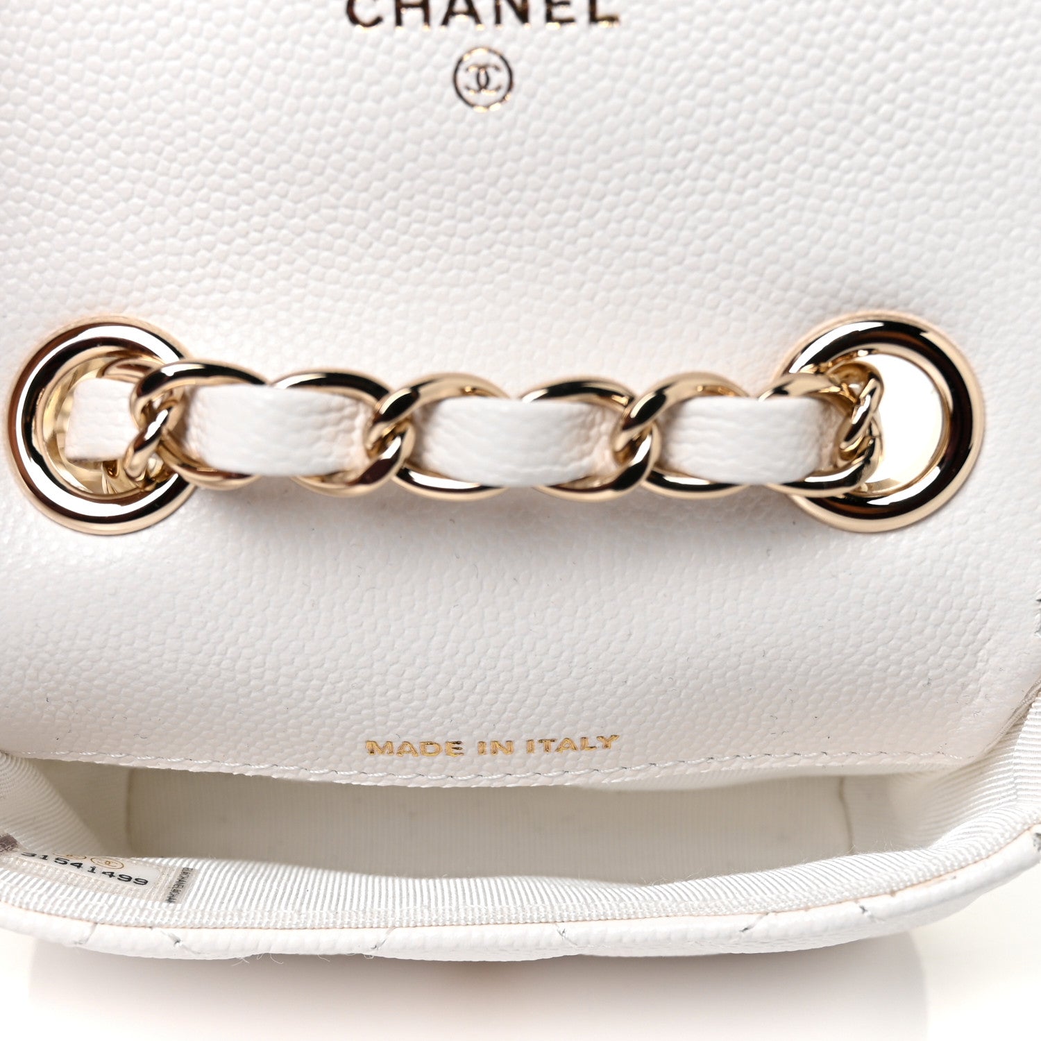 Chanel Caviar Quilted Belt Bag White 5 of 11