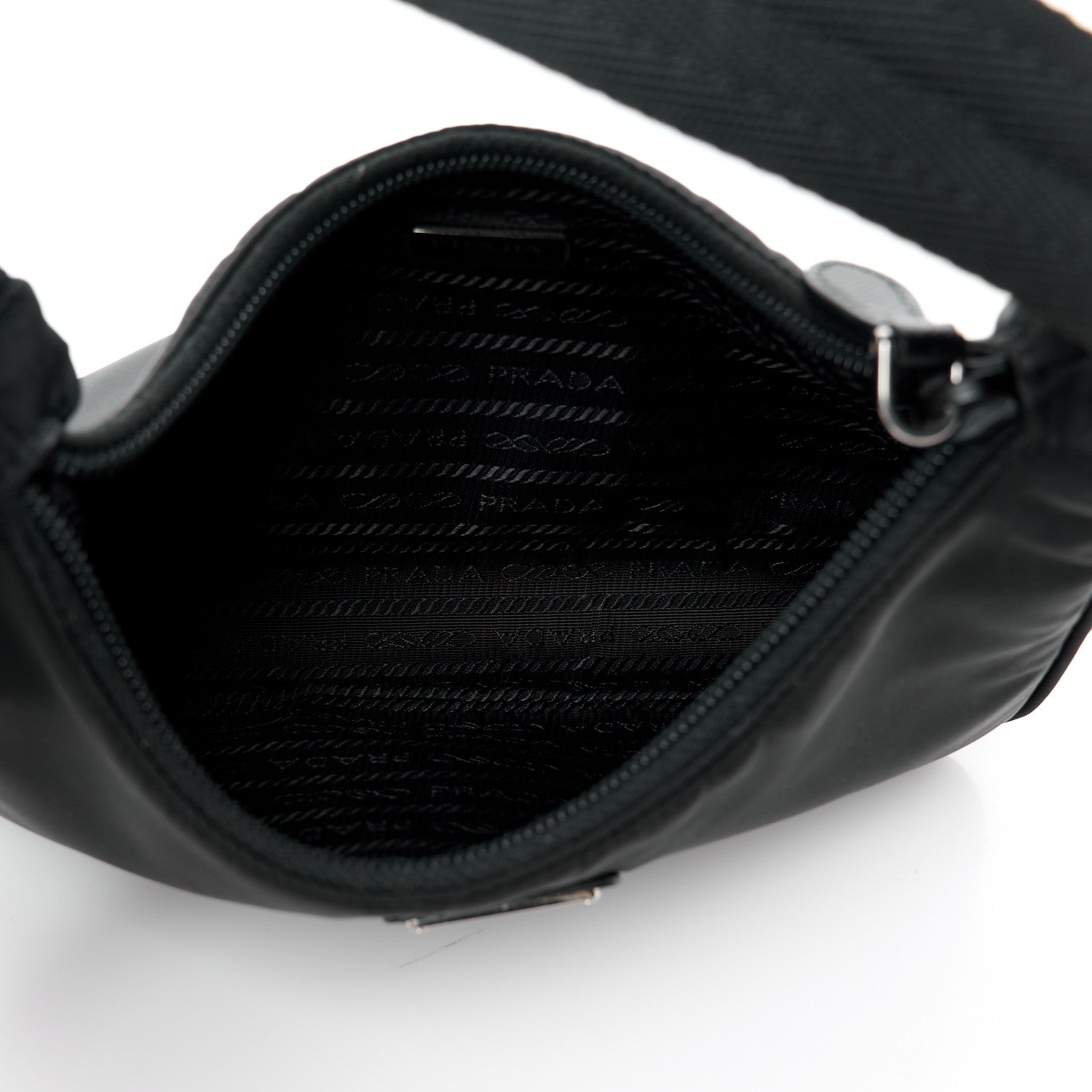 Prada Tessuto Nylon Mini Re-Edition 2000 Bag Black 4 of 9