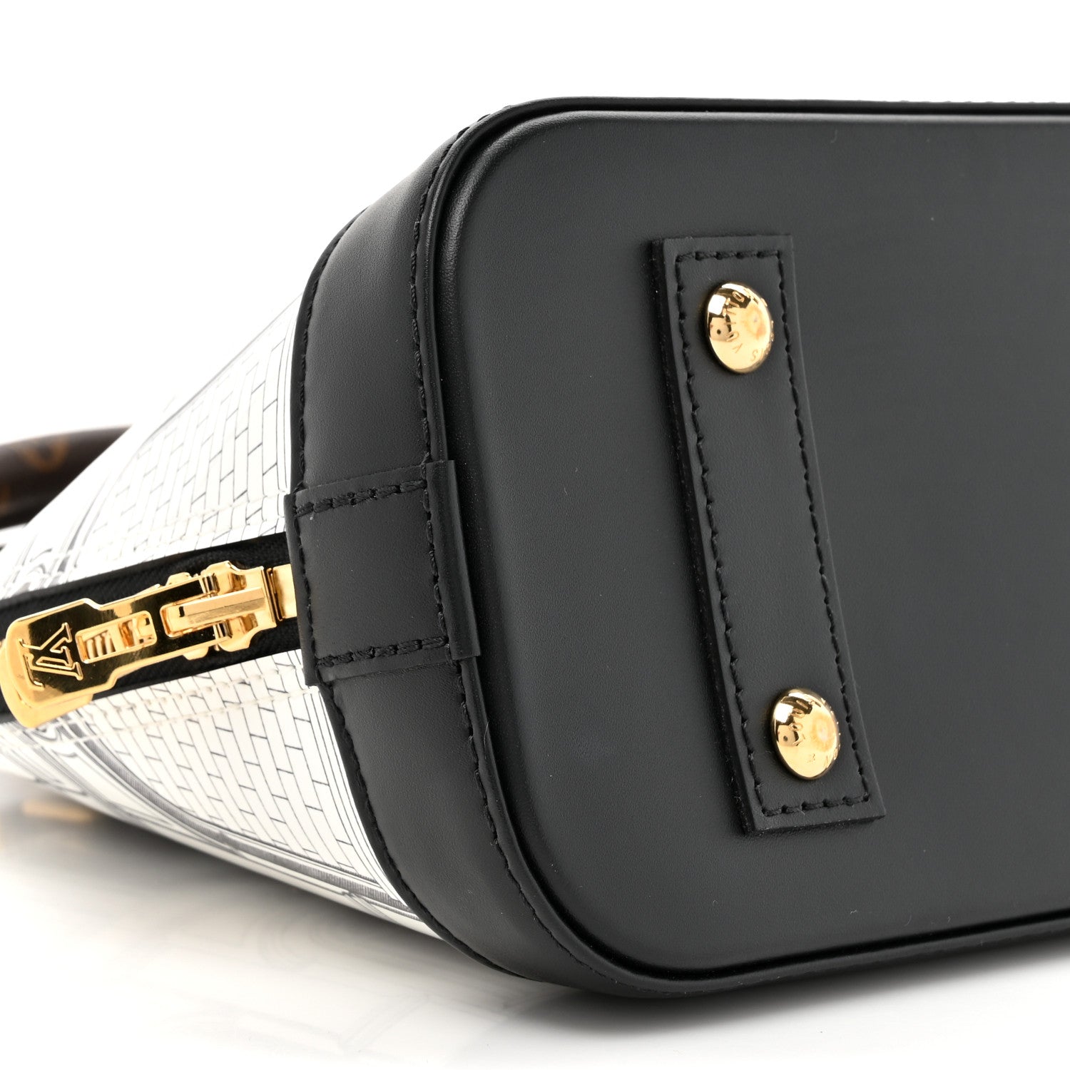 Louis Vuitton X FORNASETTI Calfskin Architettura Alma BB Black White 9 of 10