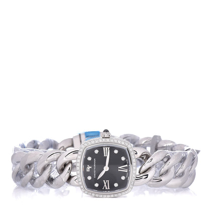 David Yurman Stainless Steel Diamond Bezel 23mm Albion Quartz Watch Black 3 of 6