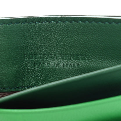 Bottega Veneta Nappa Intrecciato Card Holder Bottle Emerald Parakeet 6 of 7