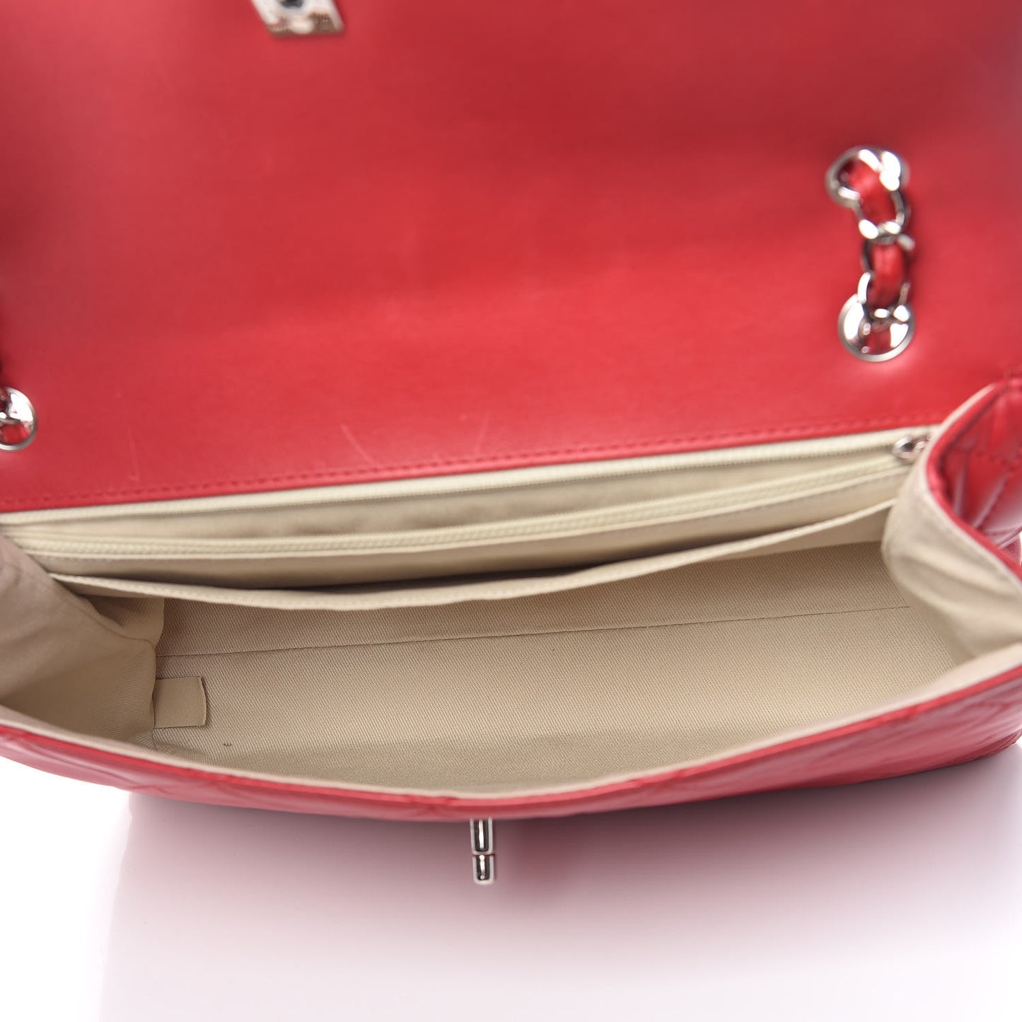 Calfskin Quilted In The Business Flap Red