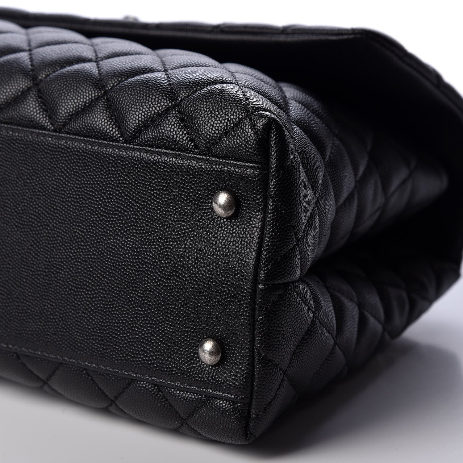 Chanel Caviar Quilted Medium Coco Handle Flap Black 6 of 9