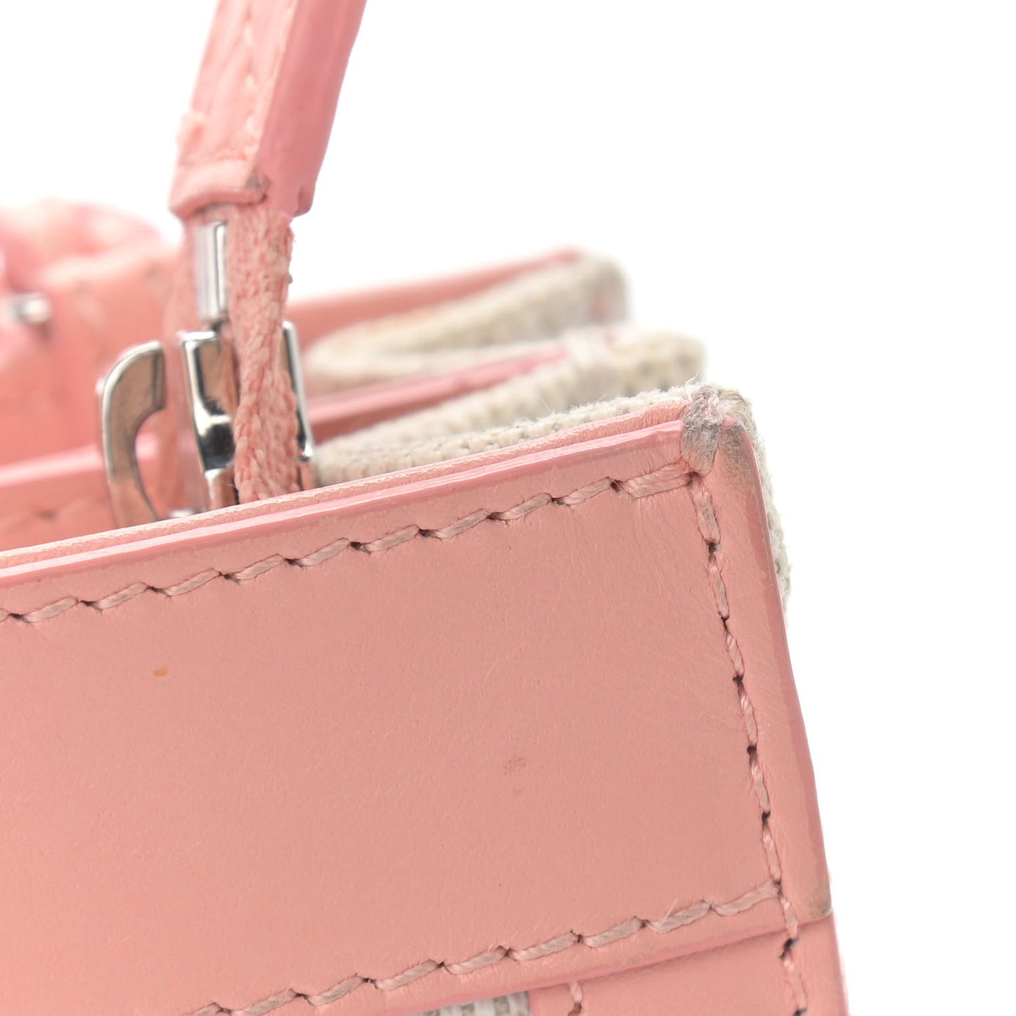 Cotton Canvas Pochette Crossbody Bag Rose Flamingo