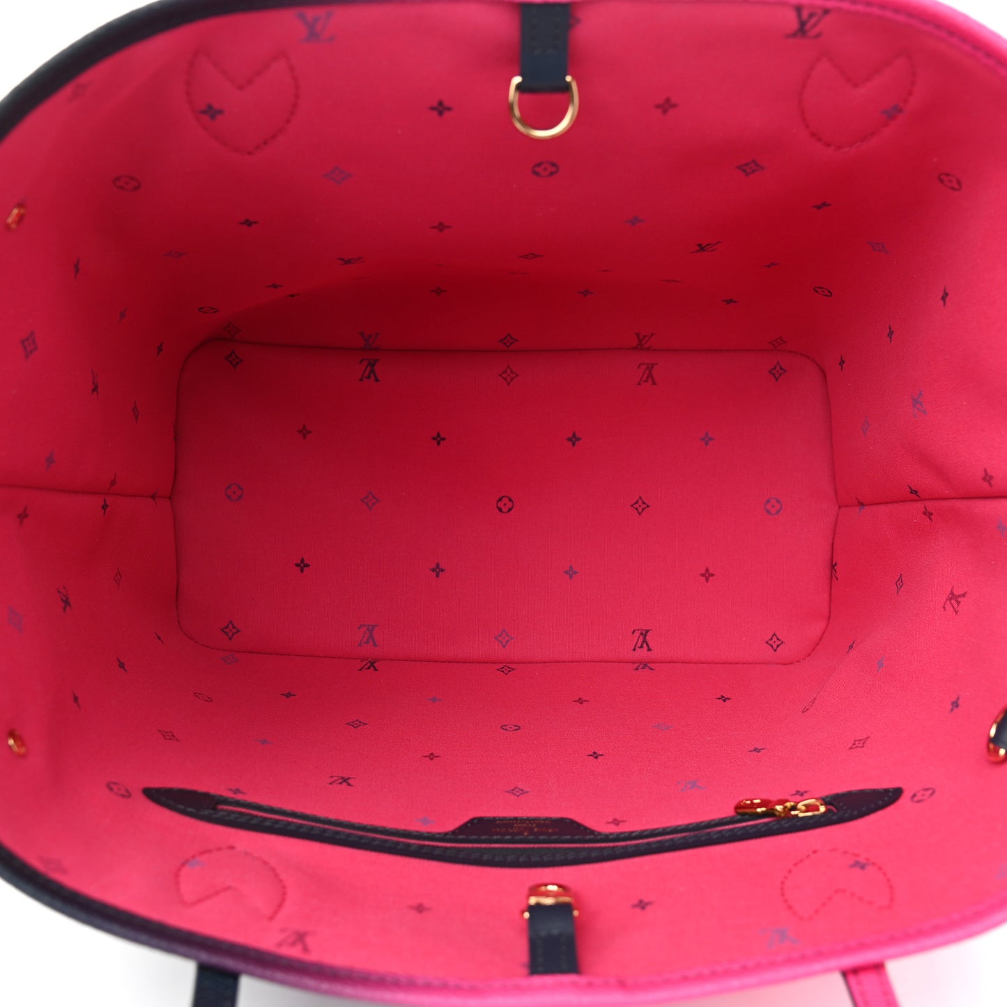 Monogram Giant Spring In The City Neverfull MM Midnight Fuchsia