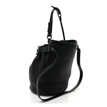 Alexander Wang Pebbled Lambskin Diego Bucket Bag Black Nickel Hardware 3 of 9
