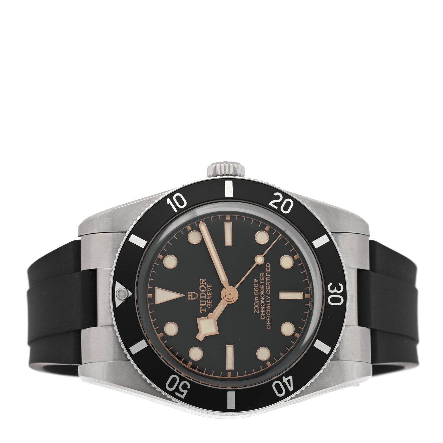 Stainless Steel Rubber 37mm Black Bay Fifty Four Automatic Watch Black 79000N Black