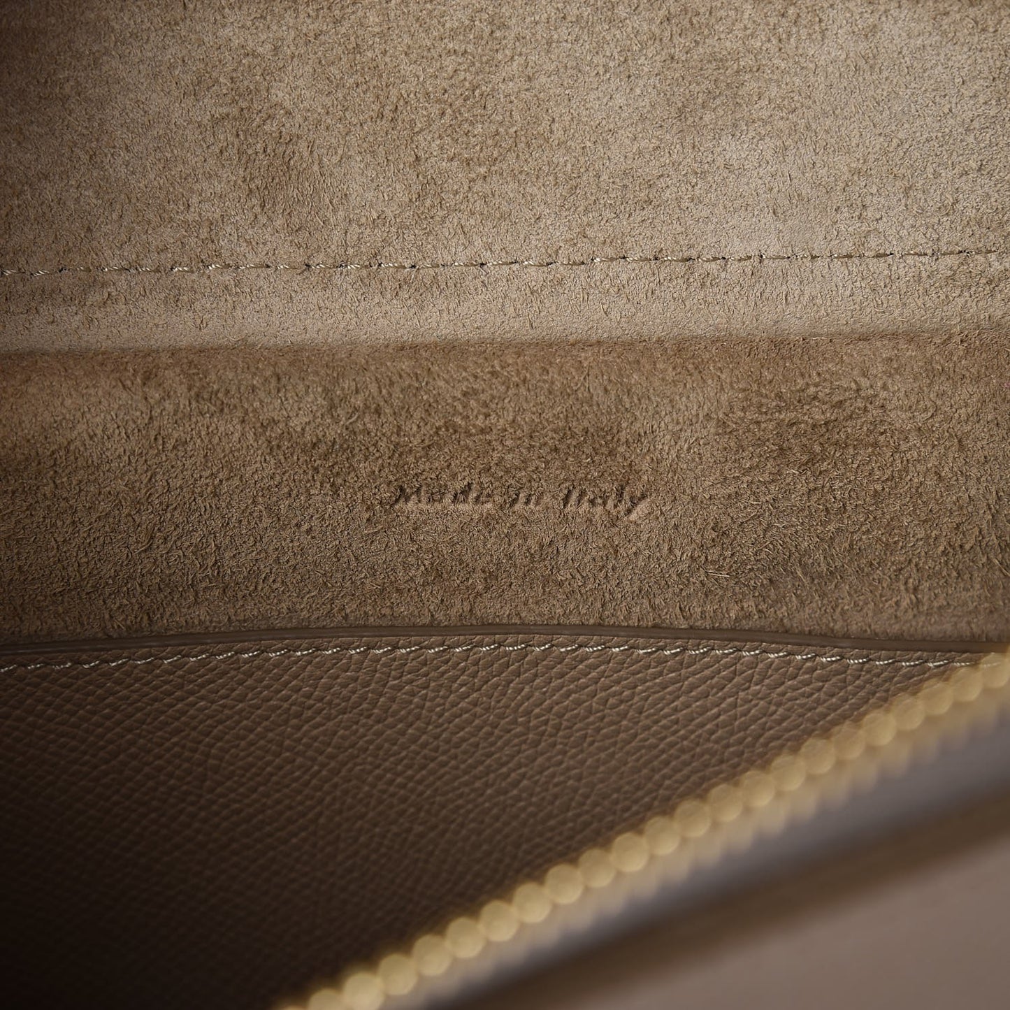 Grained Calfskin Micro Belt Bag Light Taupe