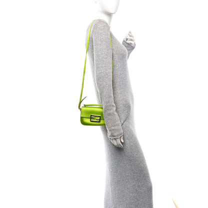 Fendi Silk Satin Phone Baguette Wasabi 2 of 11