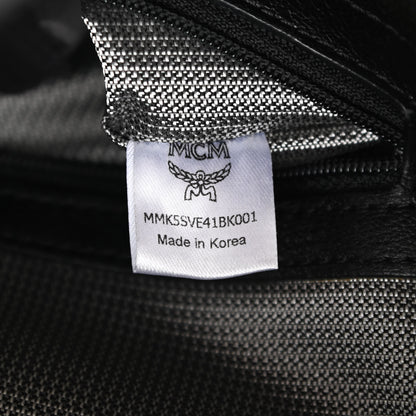 MCM Visetos Side Stud Mini Stark Backpack Black 6 of 10