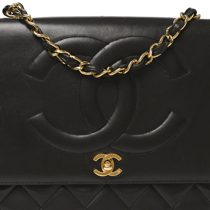 Chanel Lambskin Quilted CC Maxi Jumbo Single Flap Brown 7 of 10