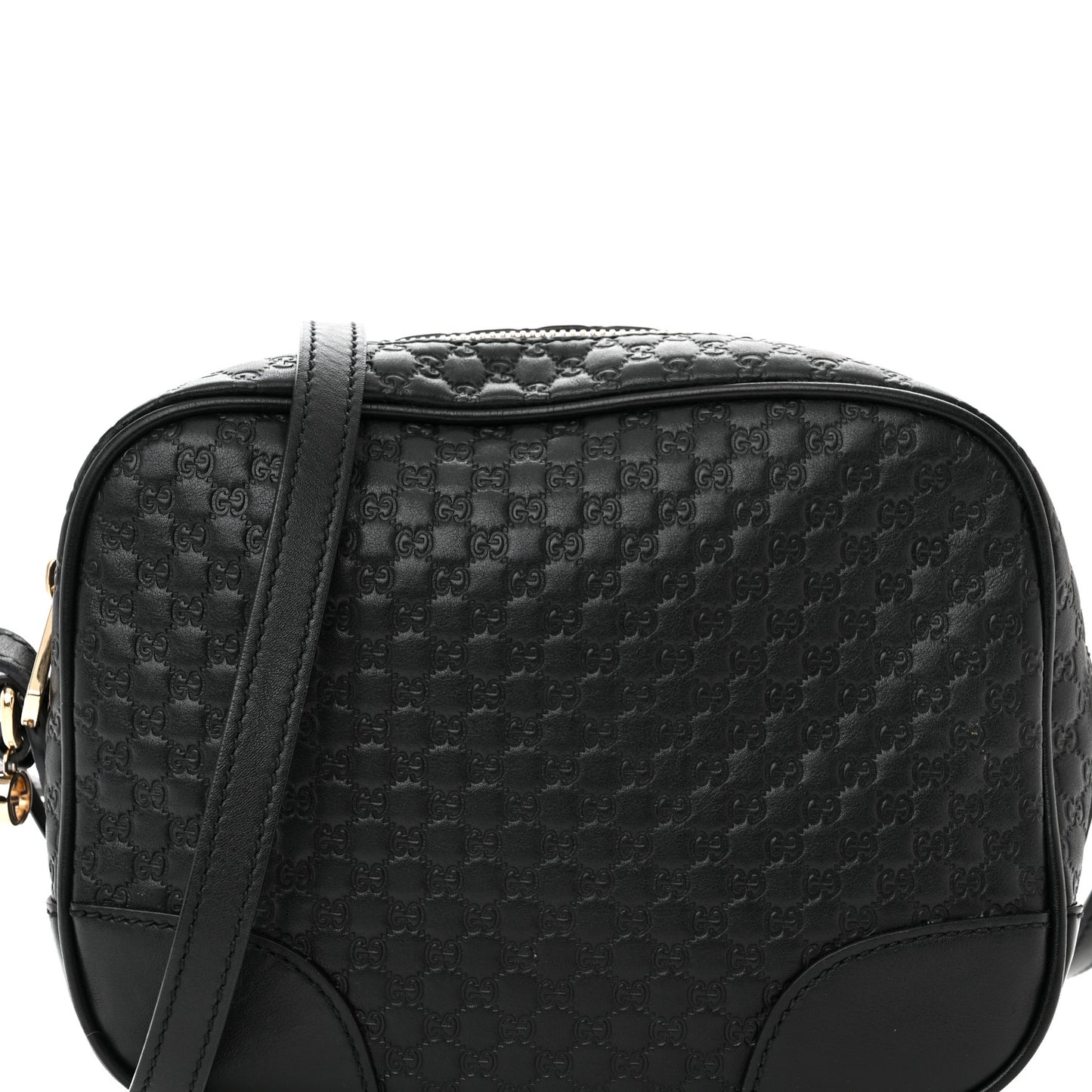 Microguccissima Mini Bree Messenger Bag Black