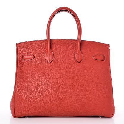 Hermes Togo Birkin 35 Rouge Casaque 4 of 29