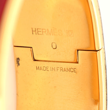 Hermes Enamel Wide Clic Clac H Bracelet PM Red 5 of 5