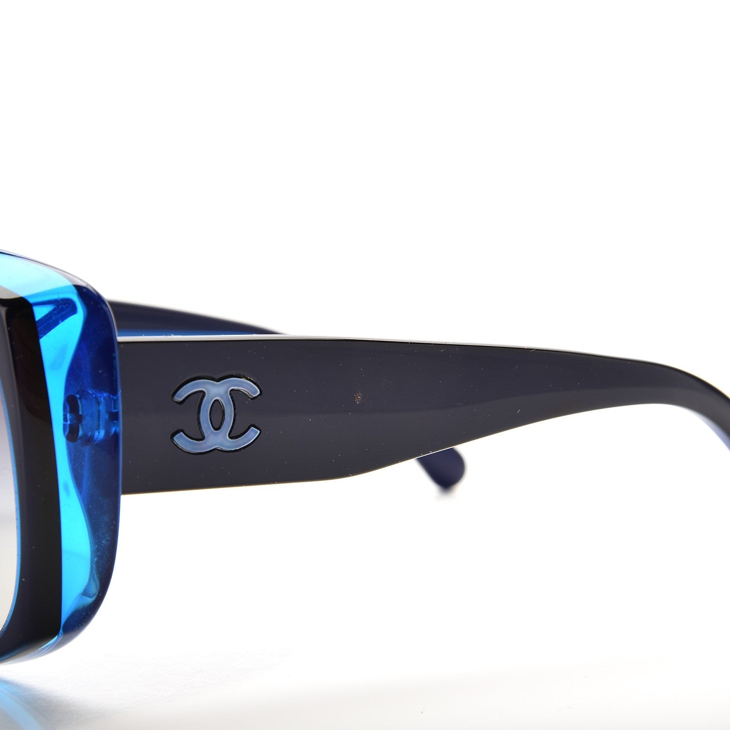 Chanel Mother of Pearl CC Sunglasses 5227-H Blue 9 of 10