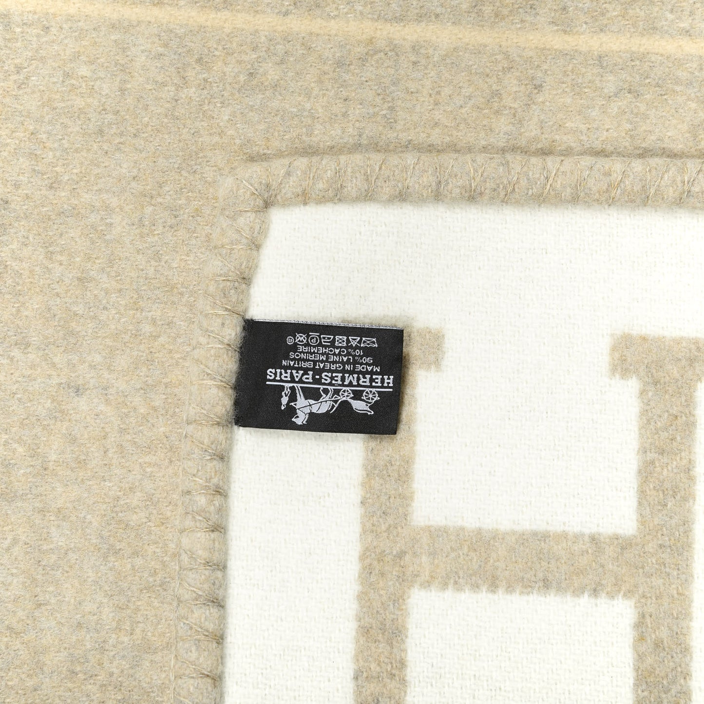 Wool Cashmere Avalon III Blanket Coco Camomille