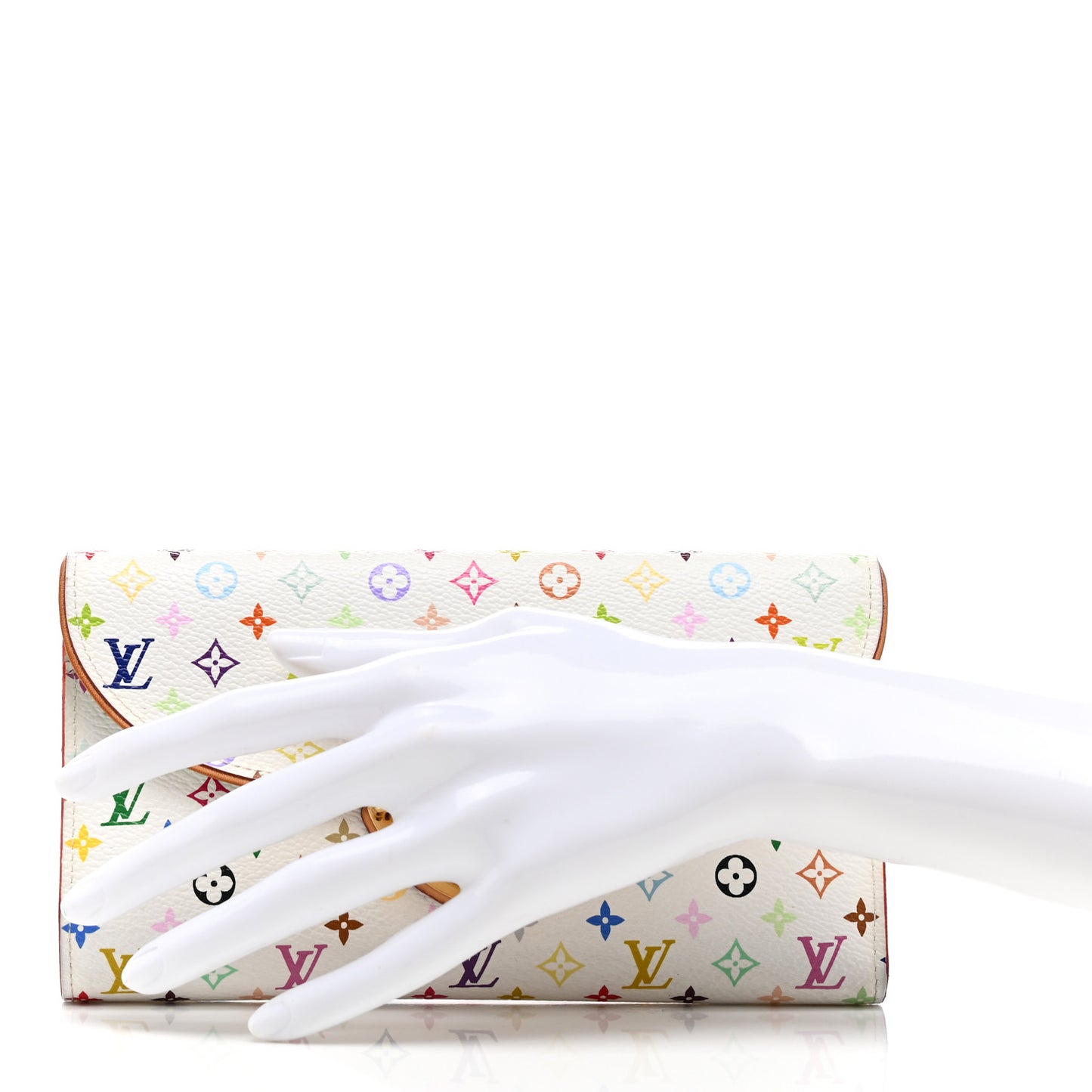 Monogram Multicolor Eugenie Wallet White Anie