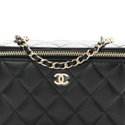Chanel Lambskin Quilted Small Vanity Case With Chain Black 8 of 8