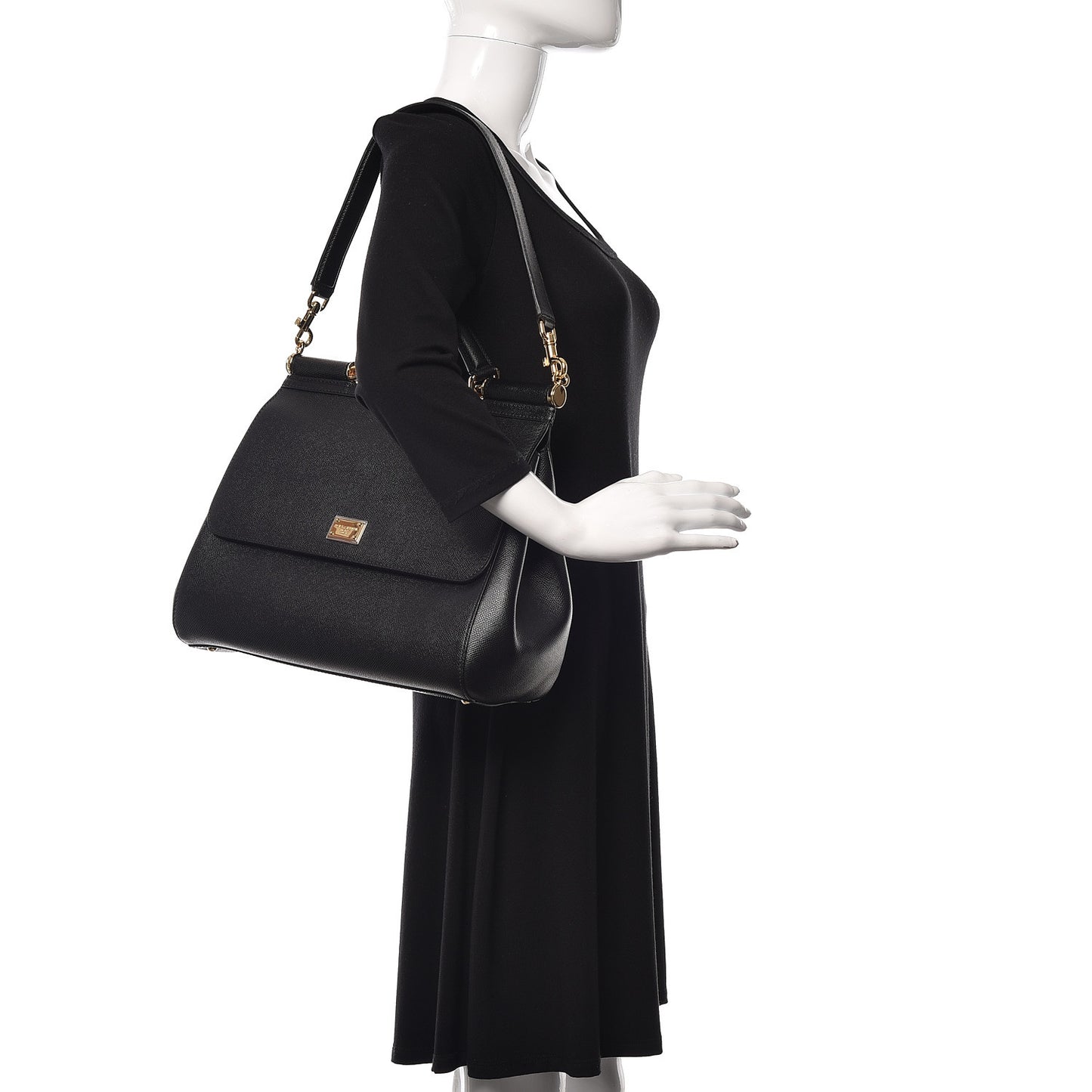 Dauphine Large Miss Sicily Satchel Black