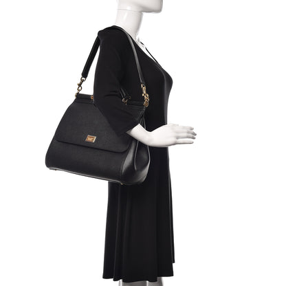 Dolce & Gabbana Dauphine Large Miss Sicily Satchel Black 2 of 19
