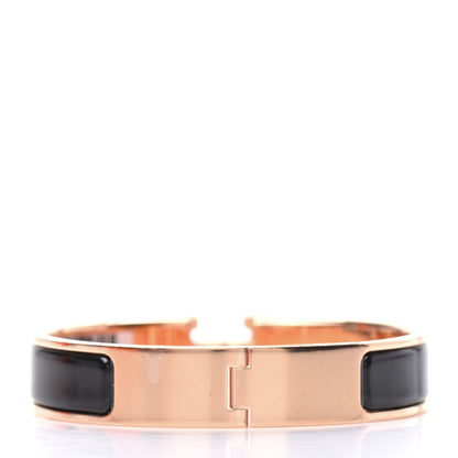 Hermes Enamel Narrow Clic Clac H Bracelet PM Black 3 of 6