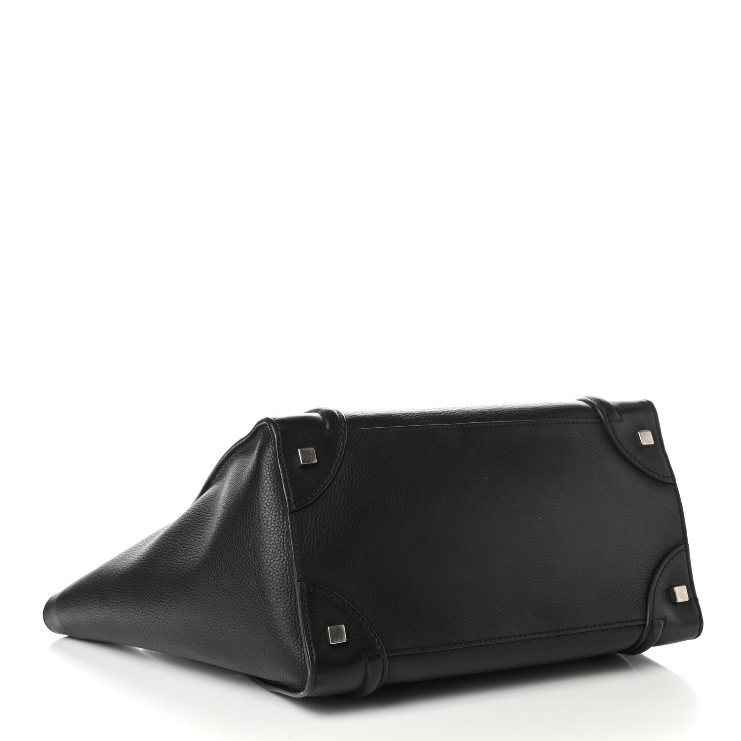 Celine Drummed Calfskin Mini Luggage Black 4 of 14