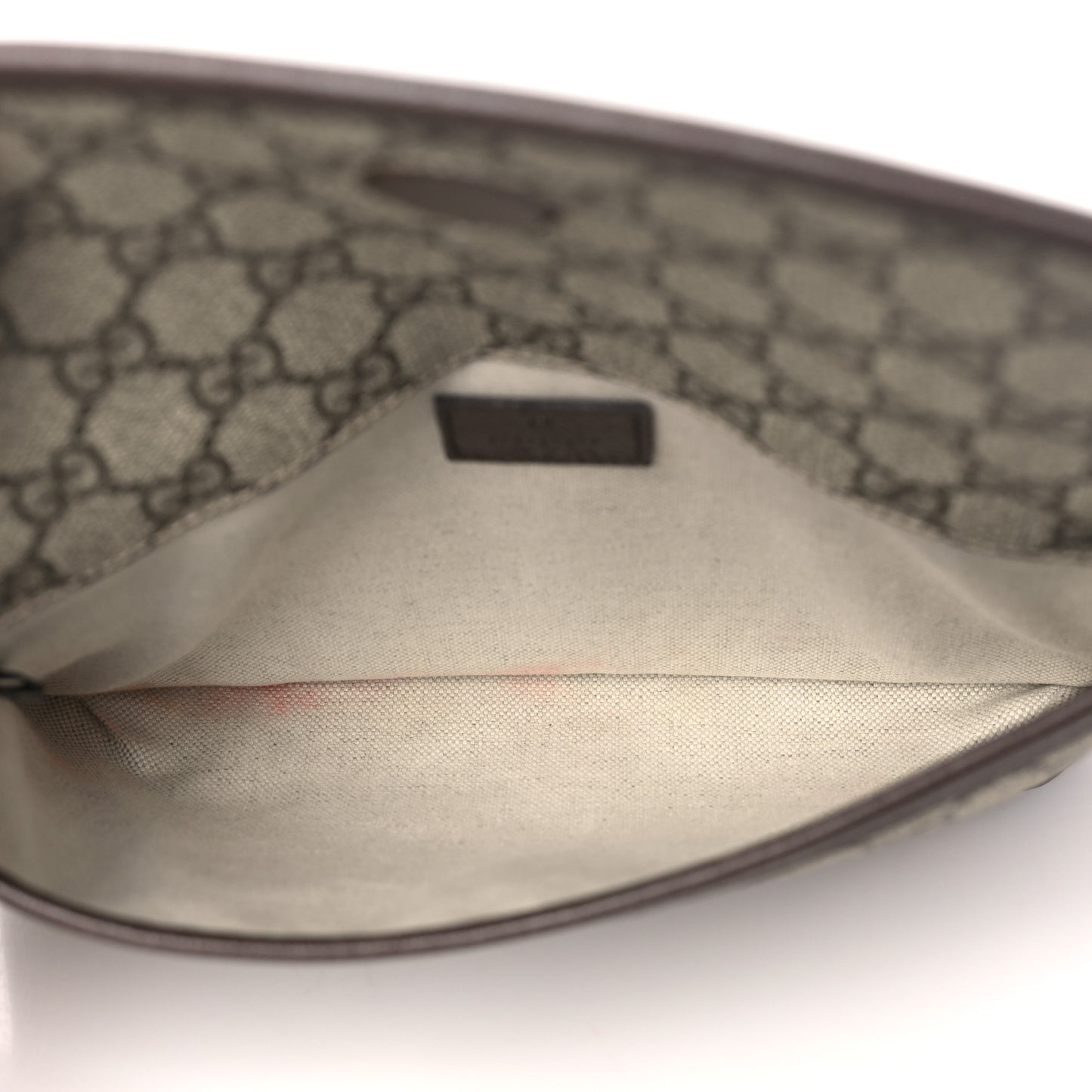 GG Supreme Monogram Neo Vintage Web Belt Bag Brown