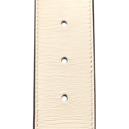 Gucci Nylon Calfskin Sylvie Web Double G 40mm Belt 80 32 Mystic White Hibiscus Red Maritime 5 of 5