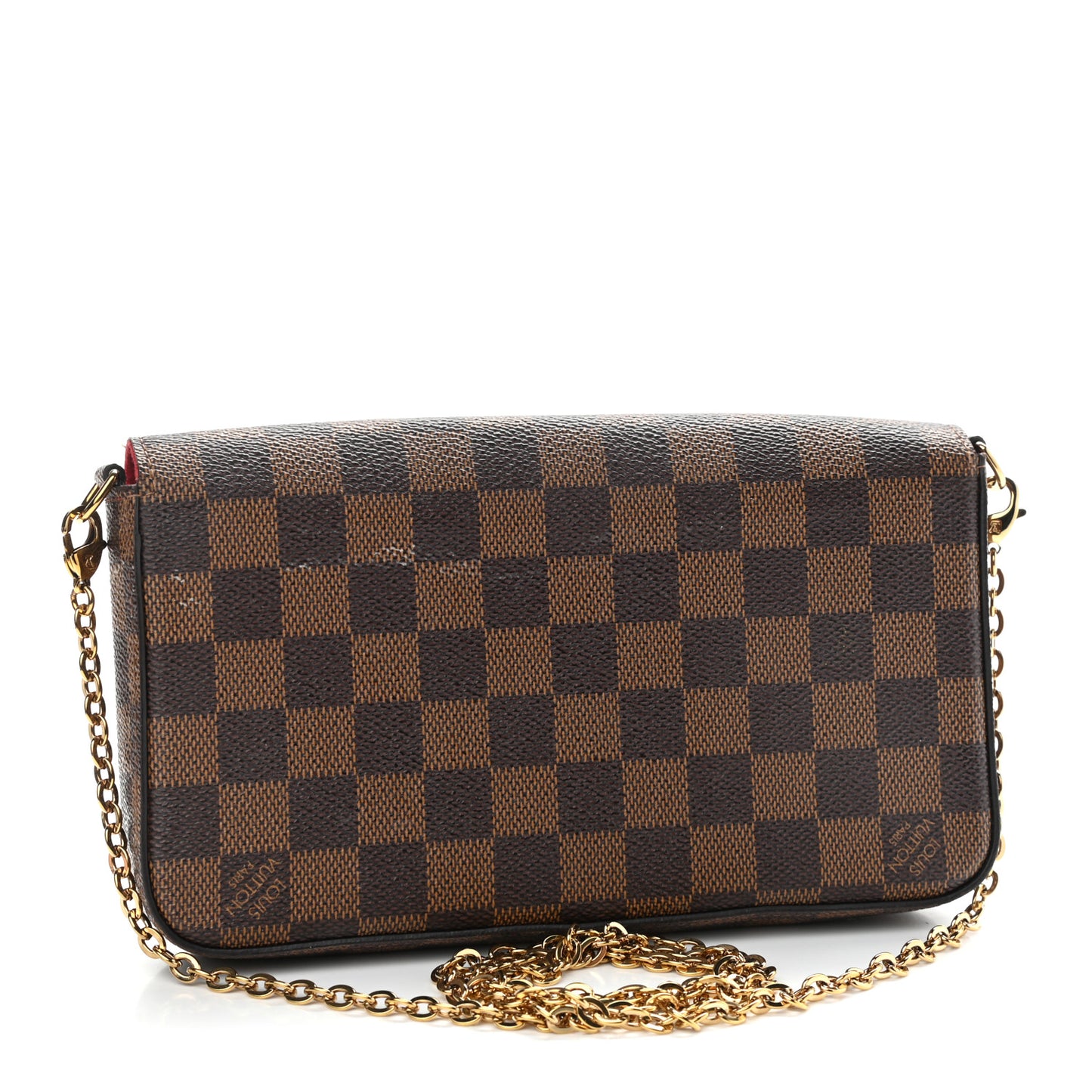 Damier Ebene Pochette Felicie Chain Wallet