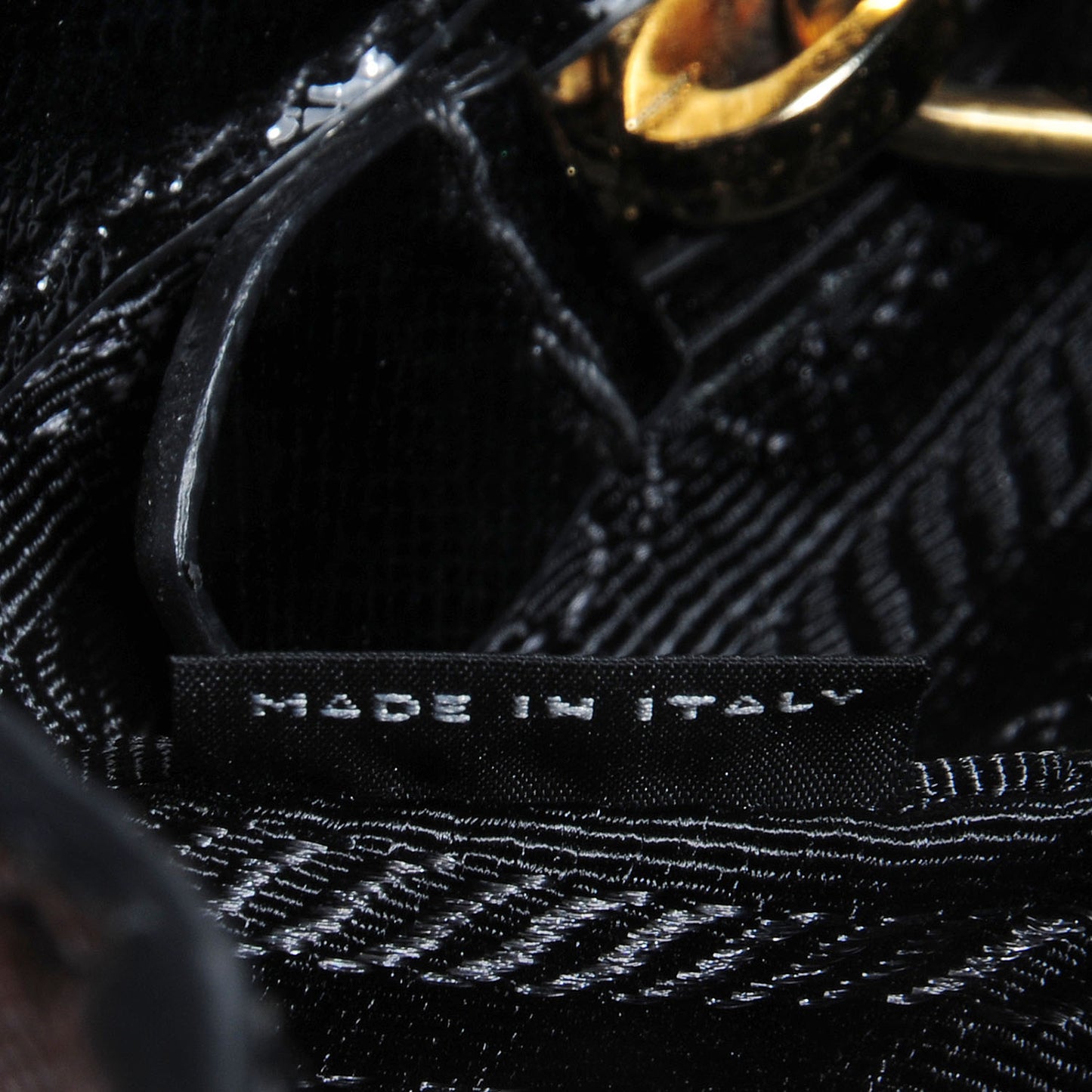 Saffiano Vernice Parabole Tote Black