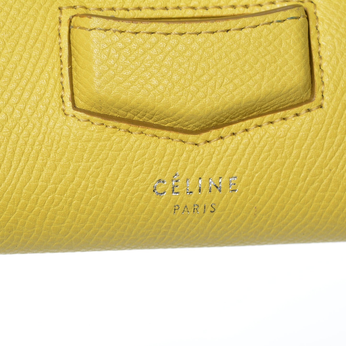 Grained Calfskin Small Trotteur Multifunction Wallet Yellow