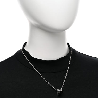 Bulgari Sterling Silver Ceramic Save The Children Pendant Necklace 2 of 4