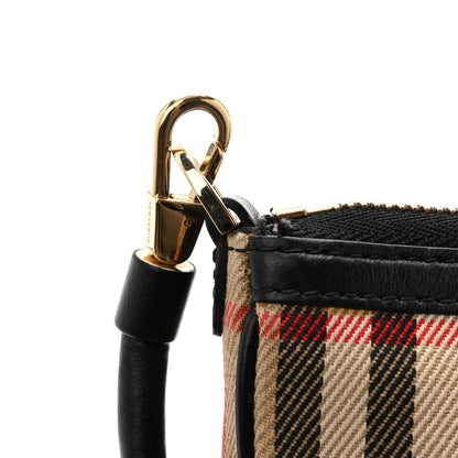 Burberry Vintage Check Calfskin Olympia Slim Pouch Archive Beige 12 of 13