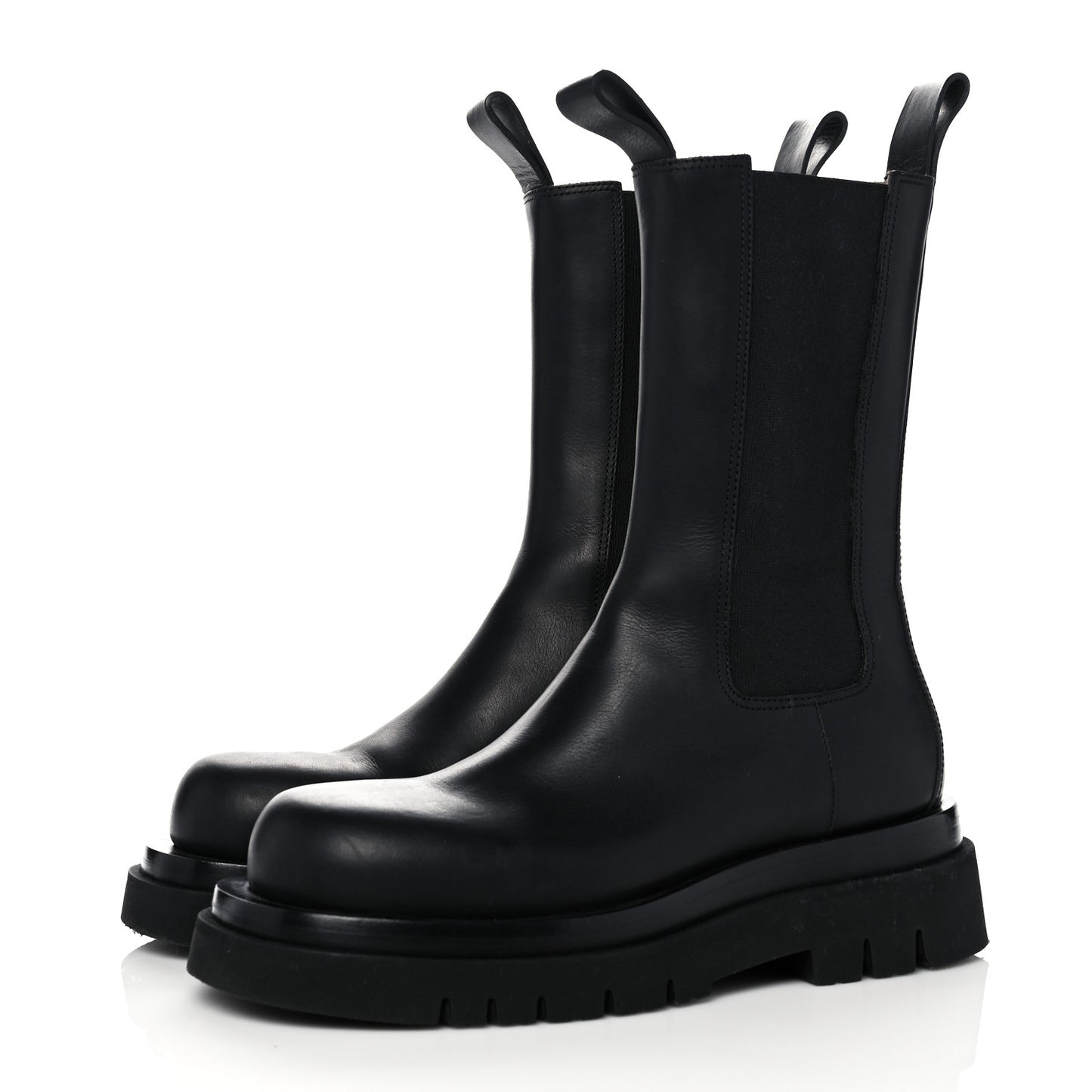 Calfskin The Lug Chelsea Boots 37.5 Black