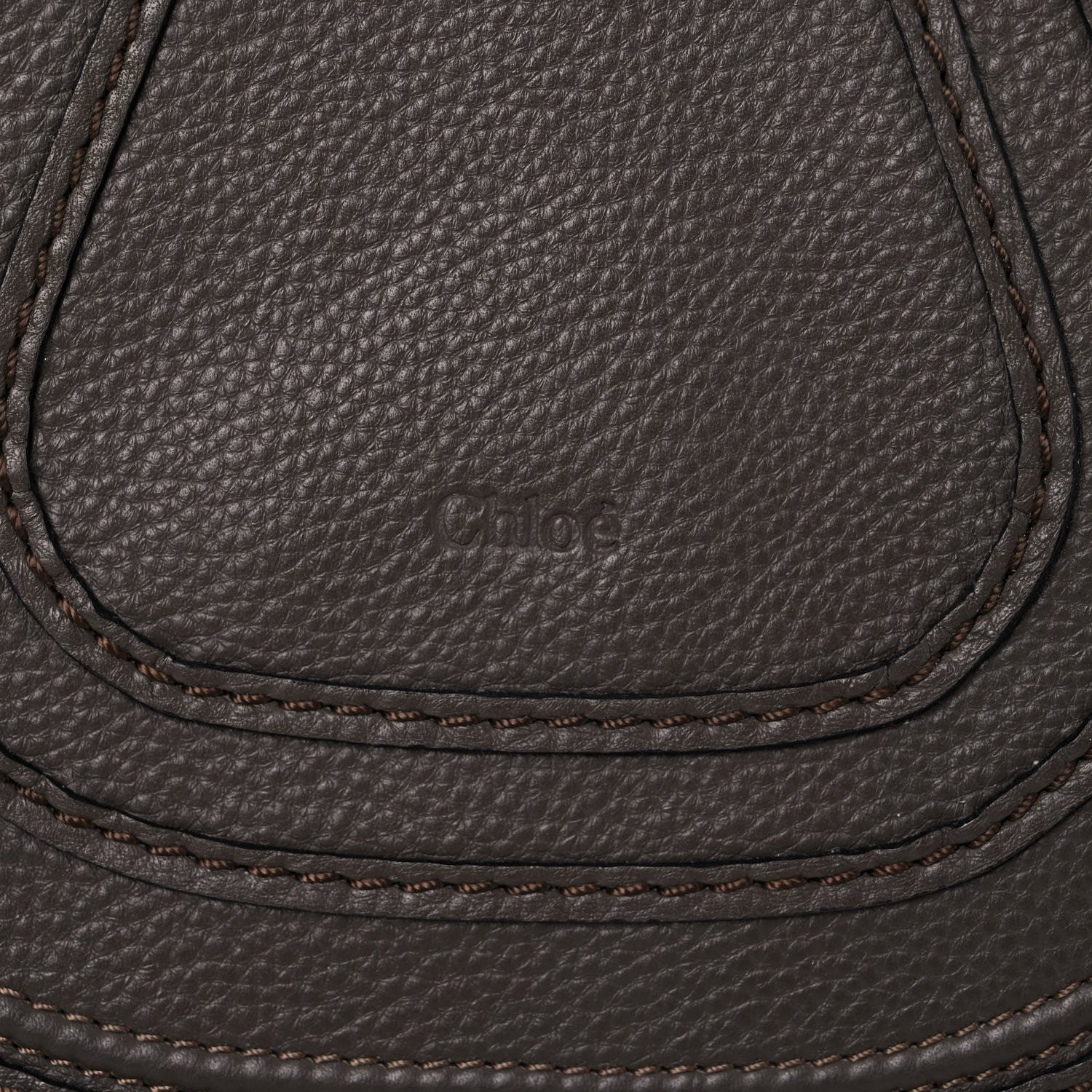 Chloe Calfskin Medium Marcie Round Zip Crossbody Ash 16 of 20