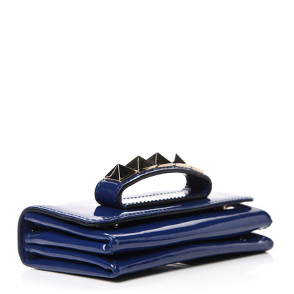 Valentino Garavani Patent Mini Va Va Voom Shoulder Bag Blue China 4 of 9