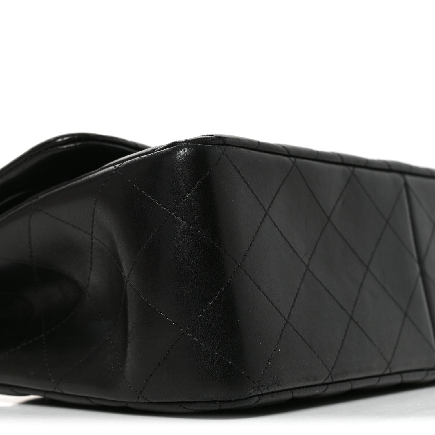 Chanel Lambskin Quilted Jumbo Double Flap Black 9 of 10