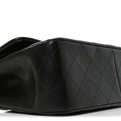 Chanel Lambskin Quilted Jumbo Double Flap Black 9 of 10