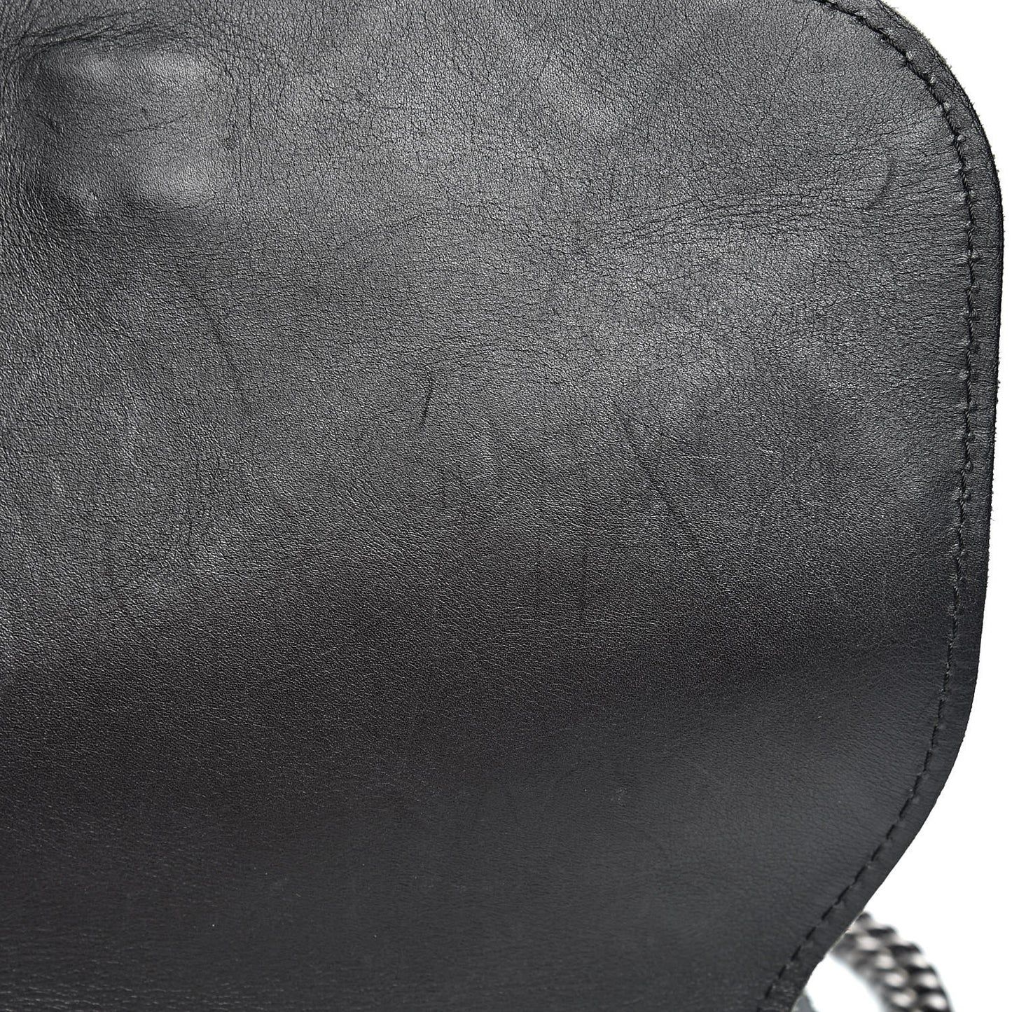 Calfskin Stitched Small Highlander Messenger Black