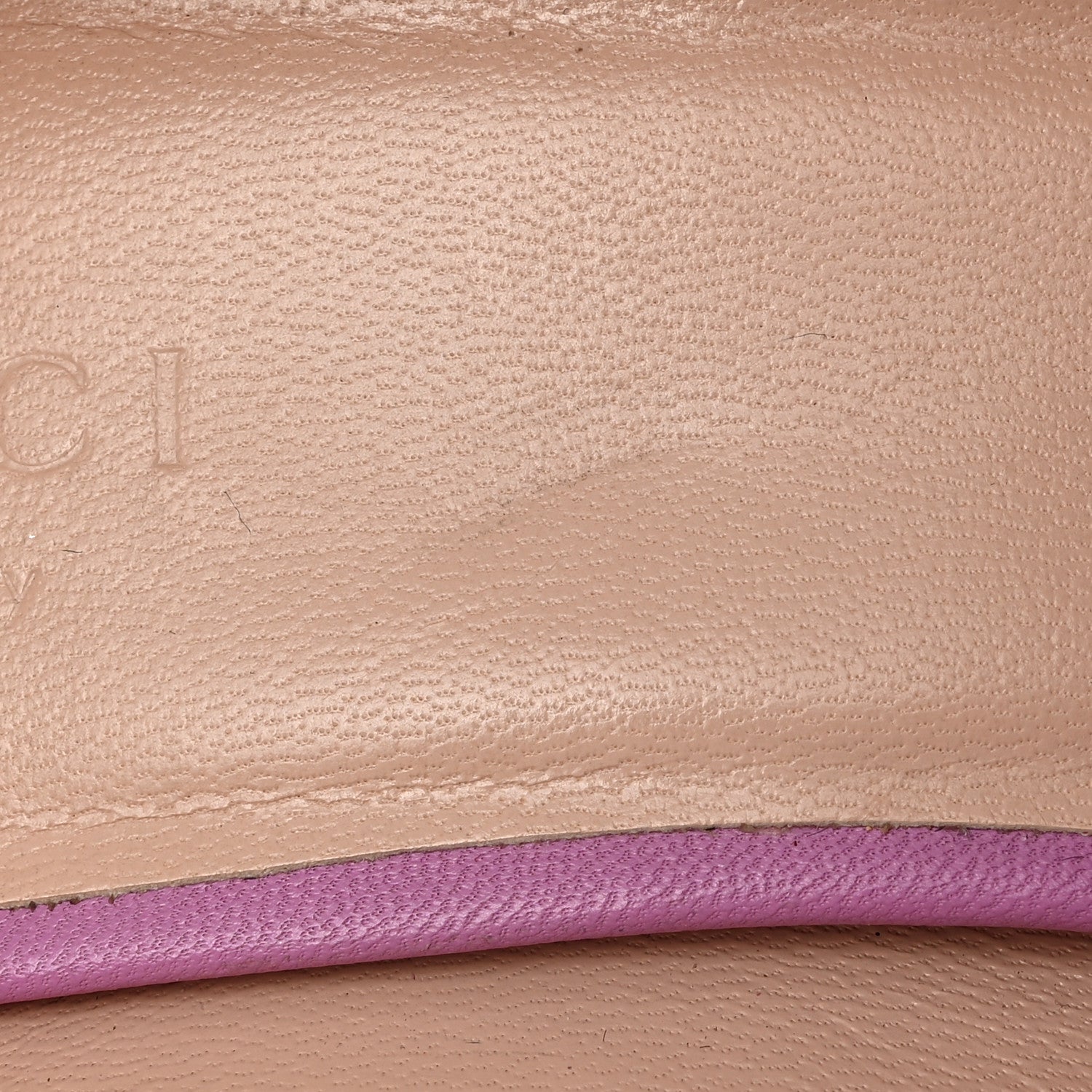 Gucci Malaga Kid GG Marmont Fringe 50mm Loafer Pumps 36.5 Candy Mousse 8 of 10