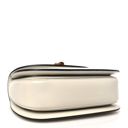 Gucci Boarded Dyana Lux Calfskin Web Small Bamboo 1947 Top Handle Bag Mystic White 4 of 10
