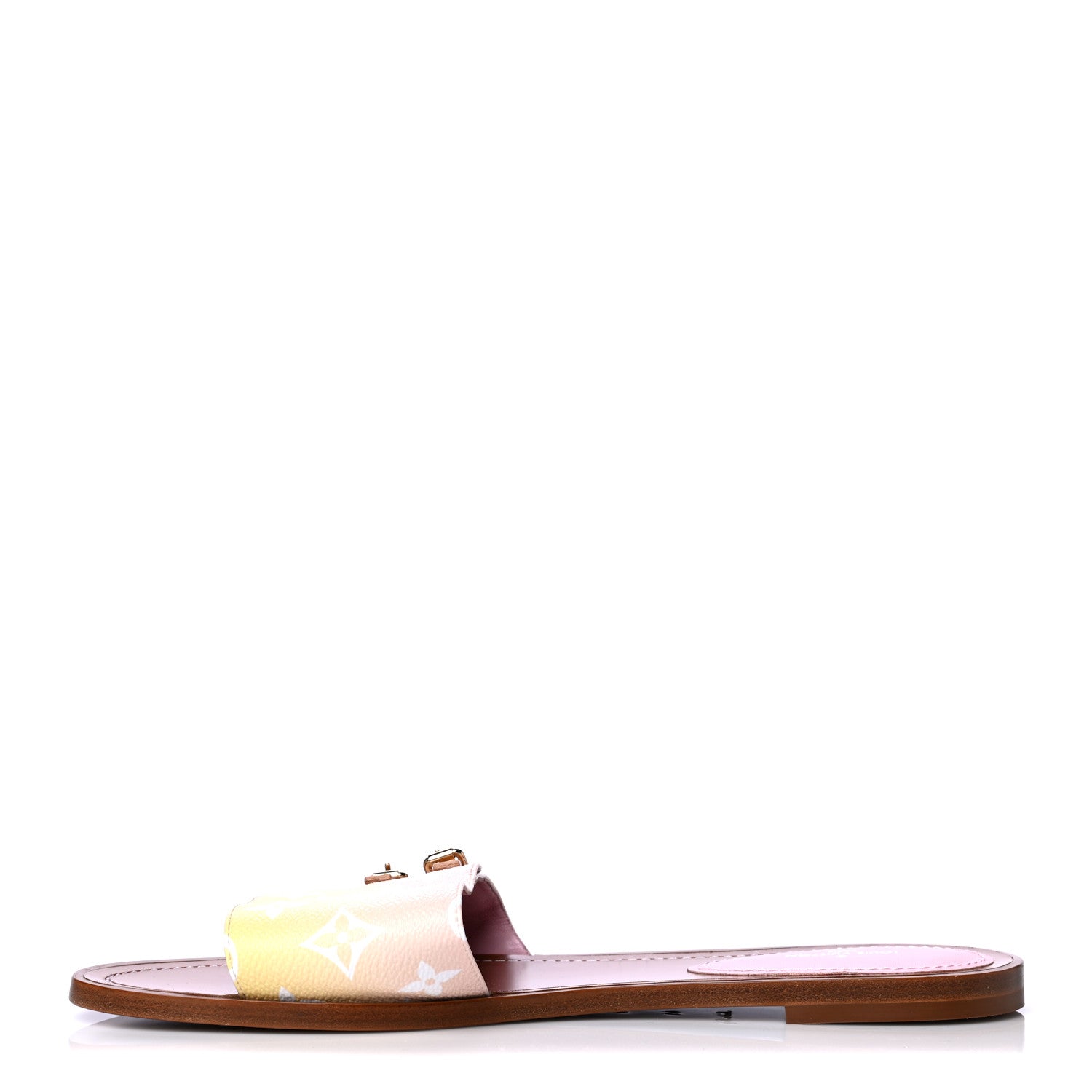 Louis Vuitton Monogram By The Pool Lock It Flat Mule 41 Pink 1 of 6