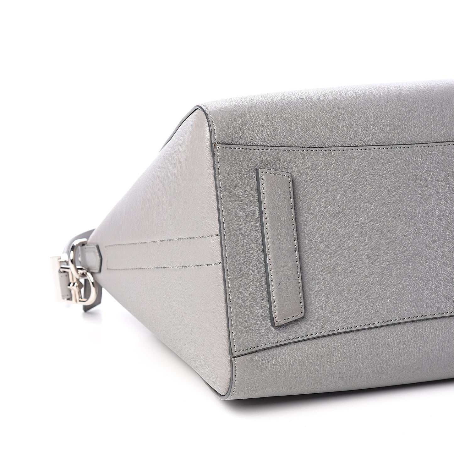 Sugar Goatskin Medium Antigona Pearl Grey