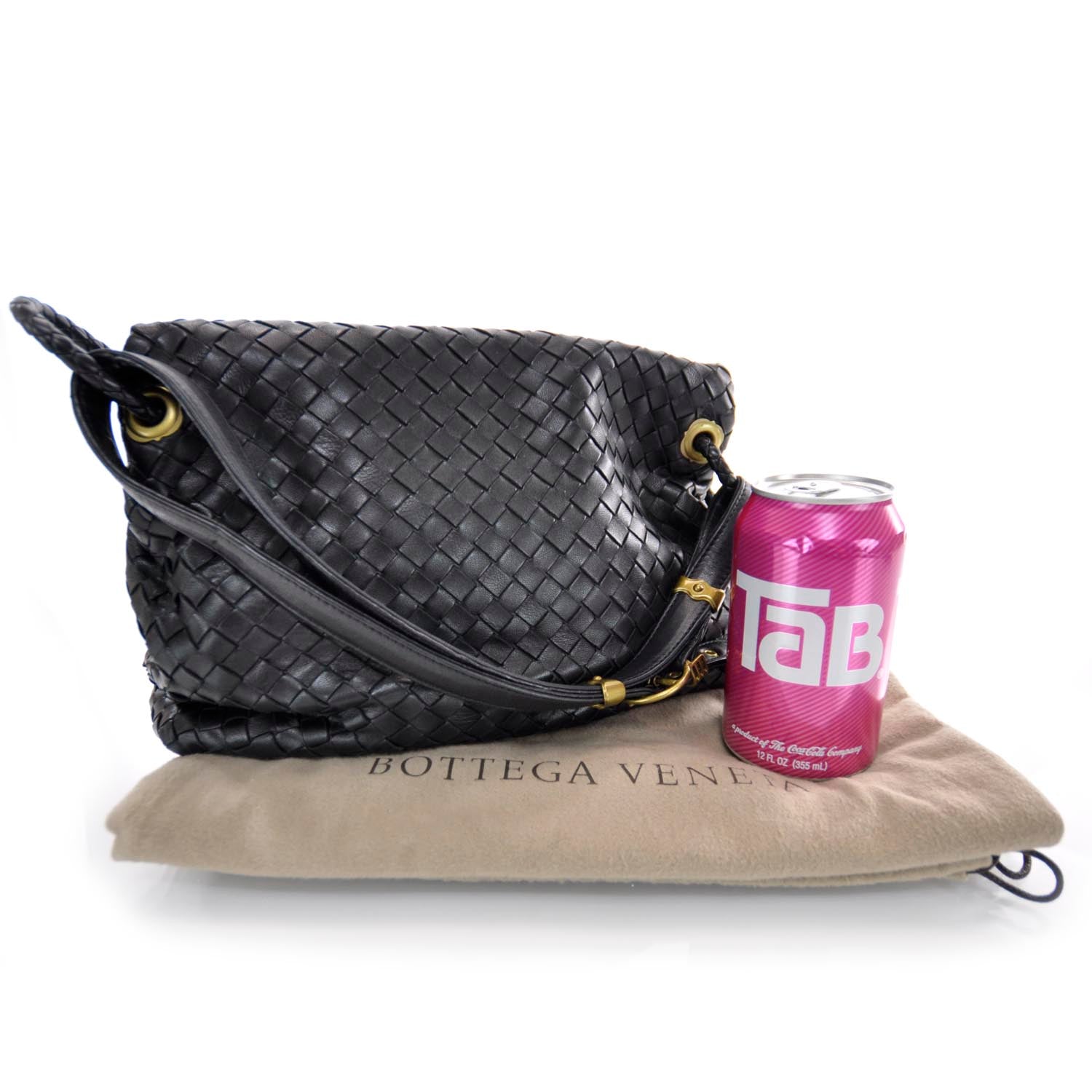 Bottega Veneta Nappa Intrecciato Flap Bag Nero 3 of 7