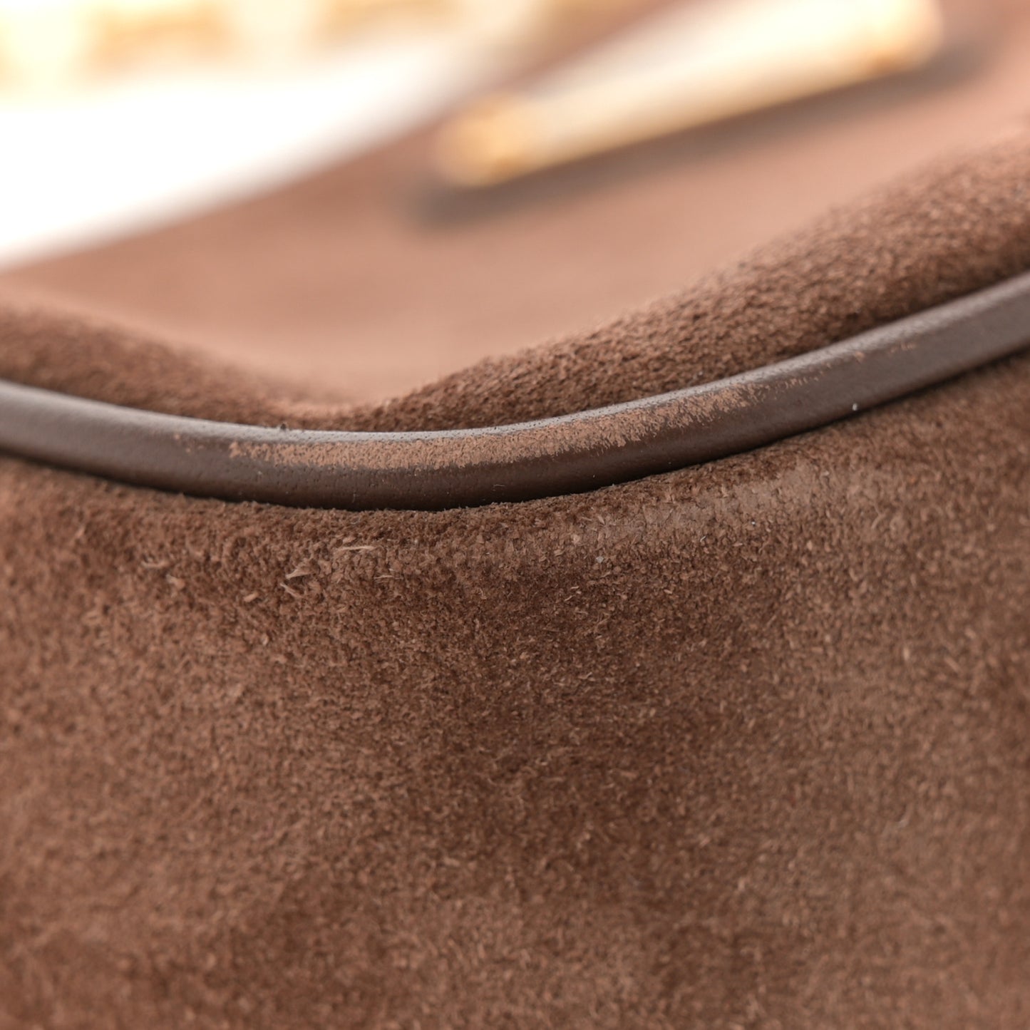 Scamosciato Suede Mini Re-Edition Shoulder Bag Cacao