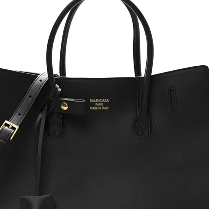 Balenciaga Smooth Calfskin Hampton Carry All Bag Black 7 of 9