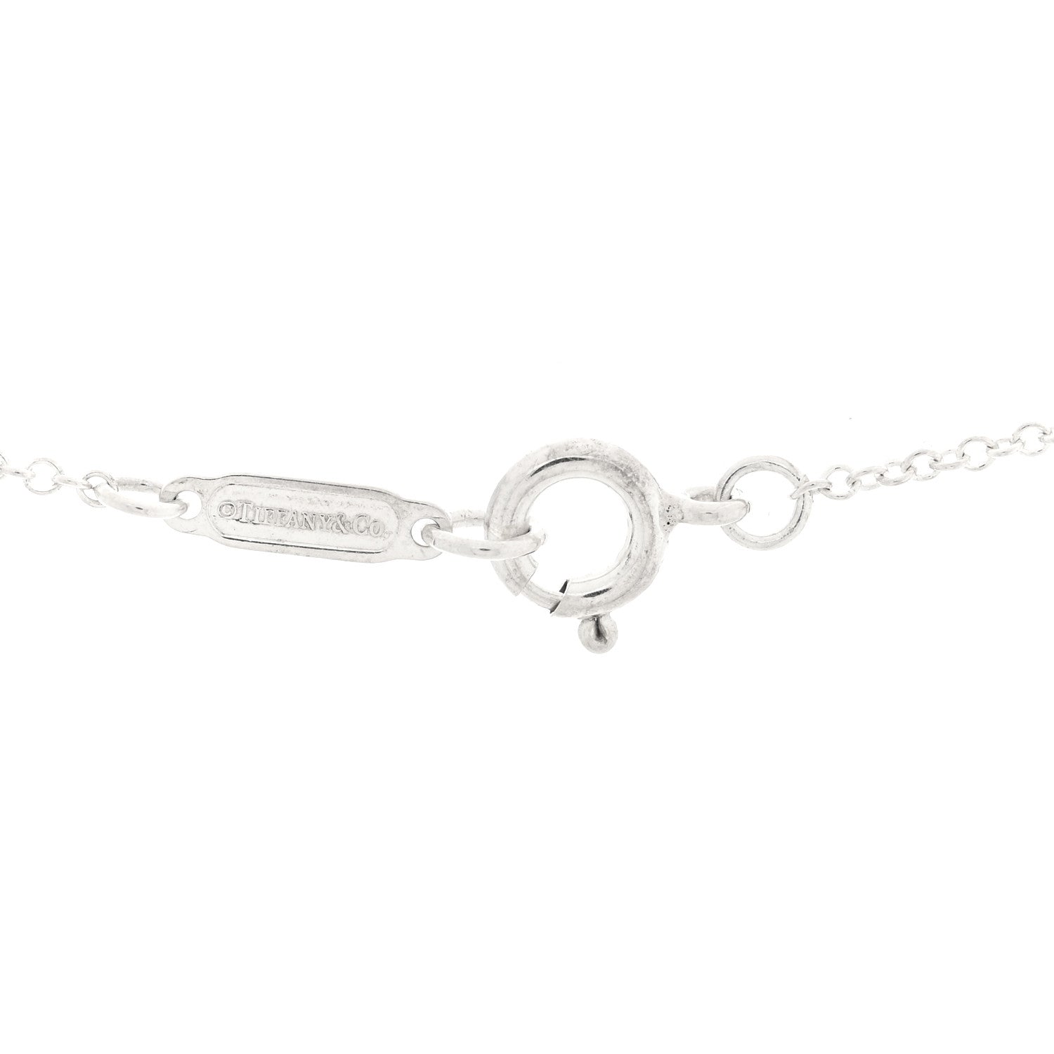 Tiffany Sterling Silver Small Bow Pendant Necklace 4 of 5
