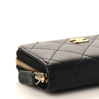 Chanel Caviar Quilted Classic Zipped Coin Purse Black 8 of 9