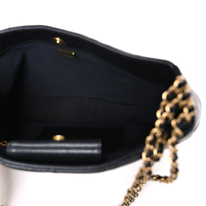 Chanel Caviar Quilted Triple Chain Hobo Black 5 of 10